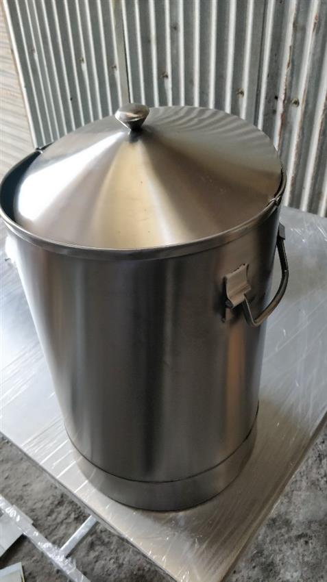 SILVER Stainless Steel Swing Bin 12"X18"