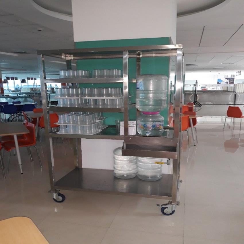 Silver Stainless Steel Water Can Stand