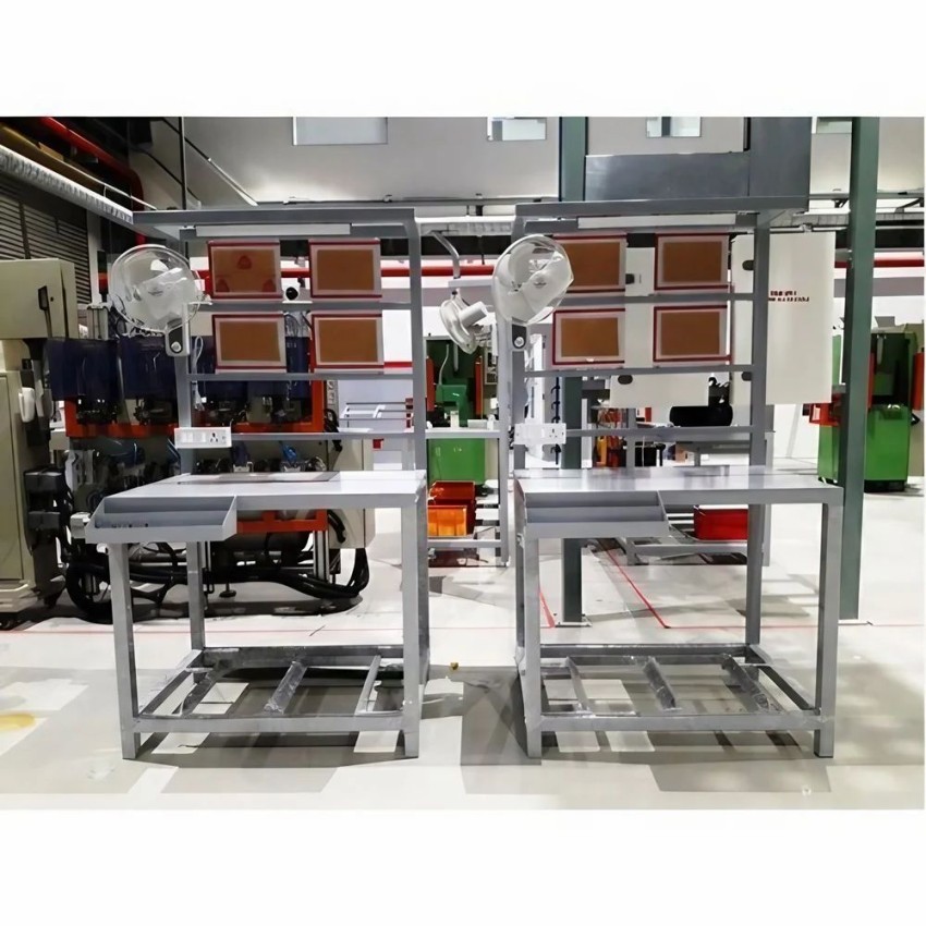 Silver Steel Assembly Workstation