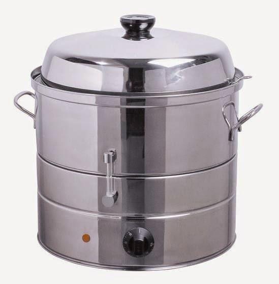 Silver Table Top Corn Steamer Bowl