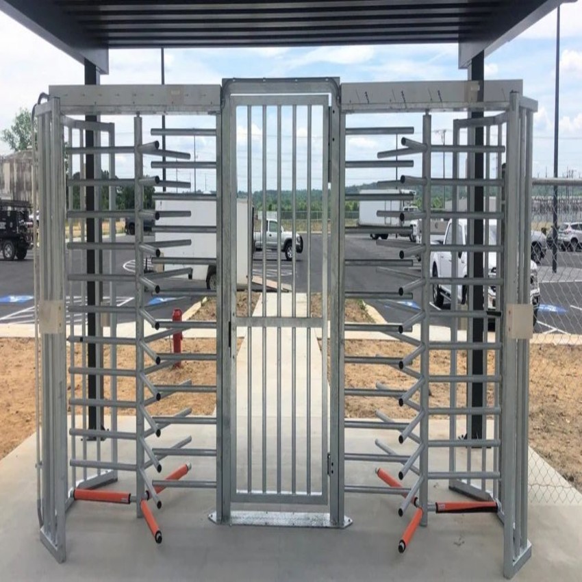 Silver Automatic Stainless Steel Turnstile