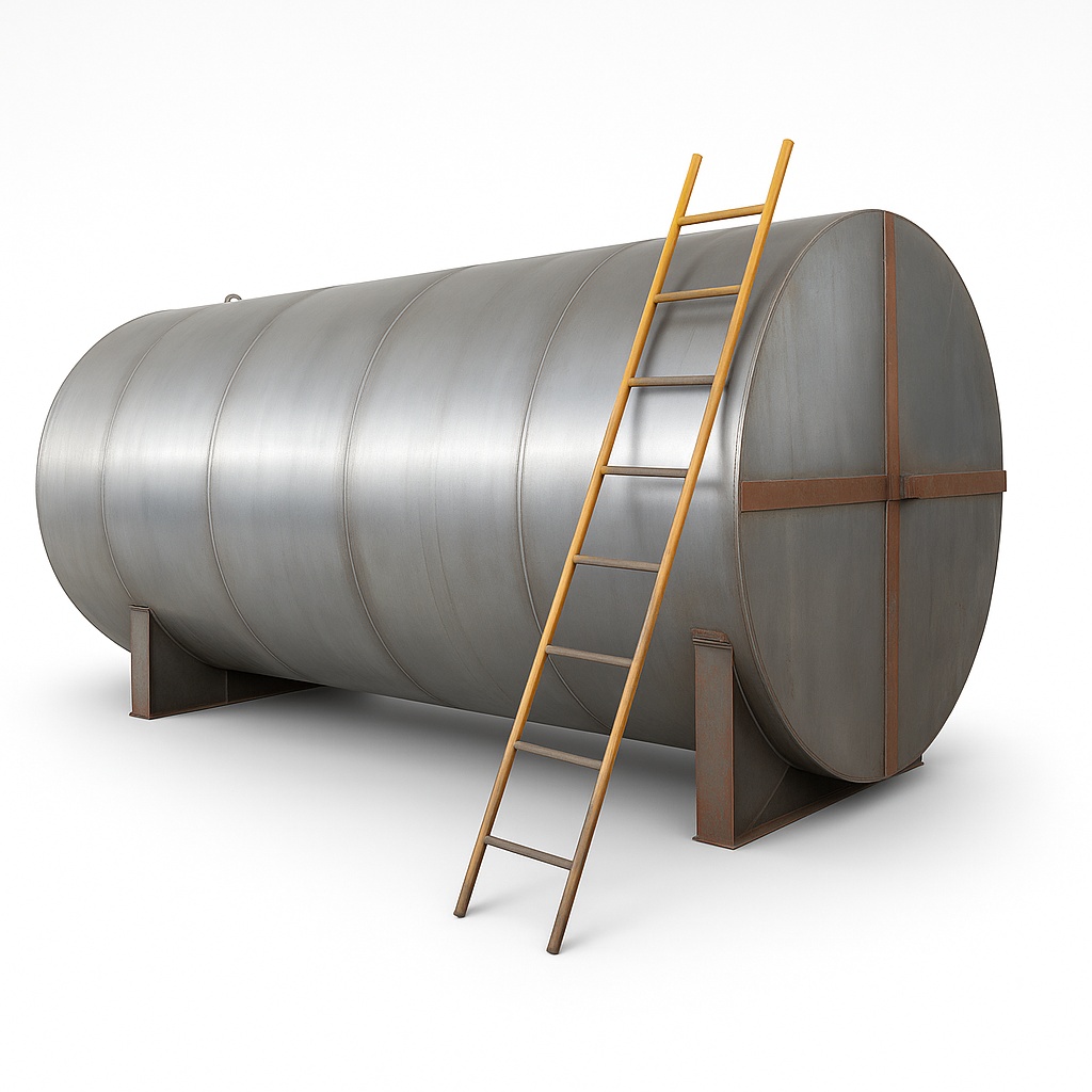 Silver Industrial Oil & Diesel Underground Tank