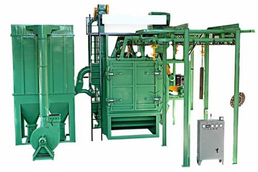 Single Door Hanger Type Airless Blasting Machine