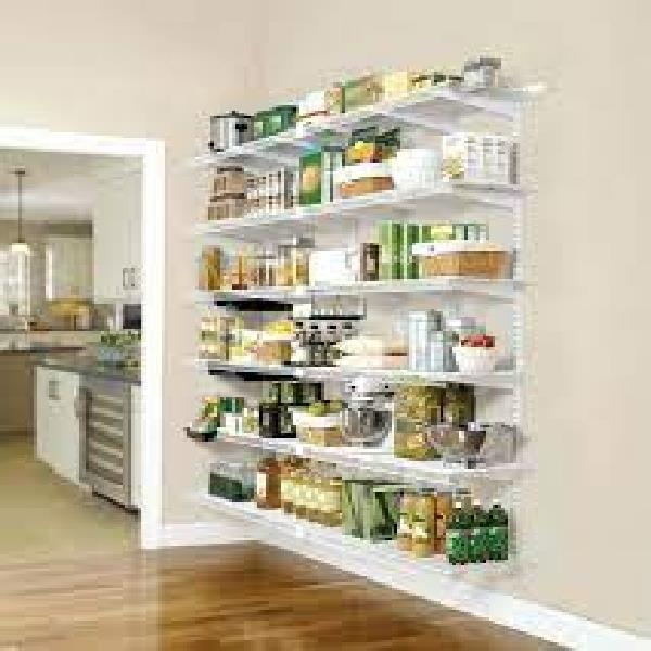 Single Tier Stainless Steel Wall Shelf