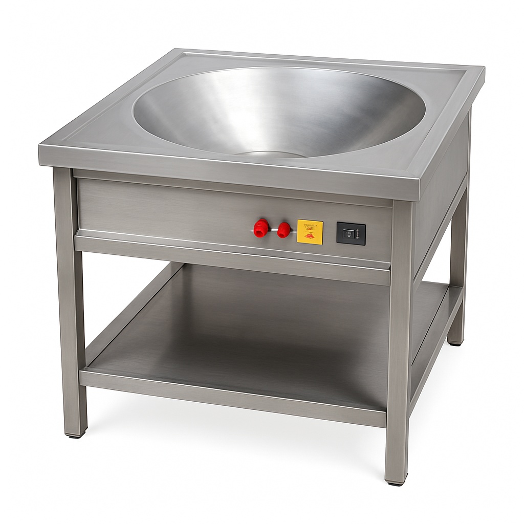 12 Inch Stainless Steel Restaurant Electric Kadai