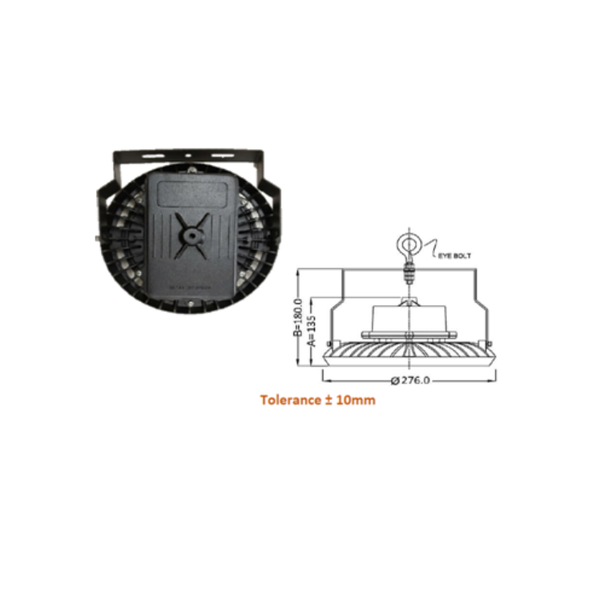 SLE HB 90W Comet LED High Bay Fixture