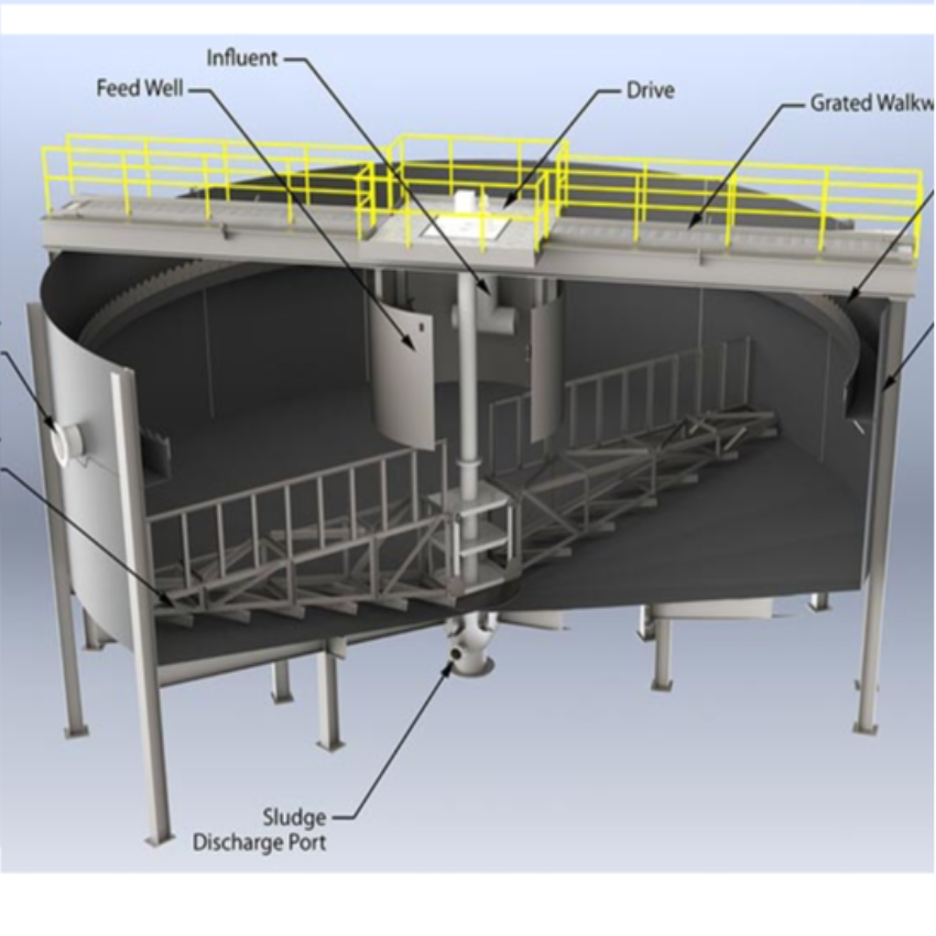 Sludge Thickening Mechanism, 500 m3/day Capacity