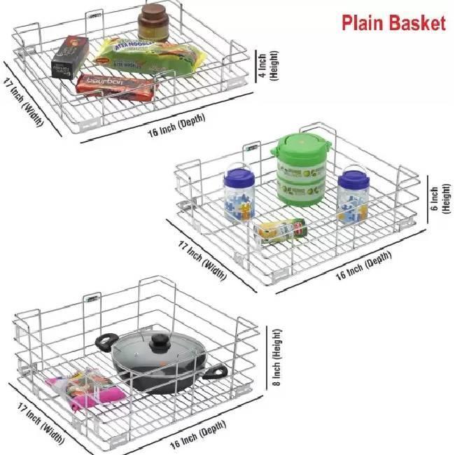 SMART SLIDE Steel Cutlery Rack (Pack of 3)