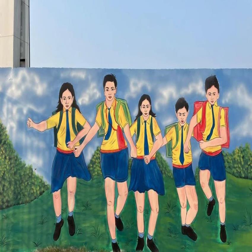 Smooth 2D Theme Wall Painting