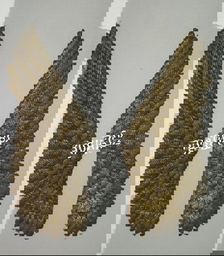 Golden FRP Wing Decoration, 4 Feet