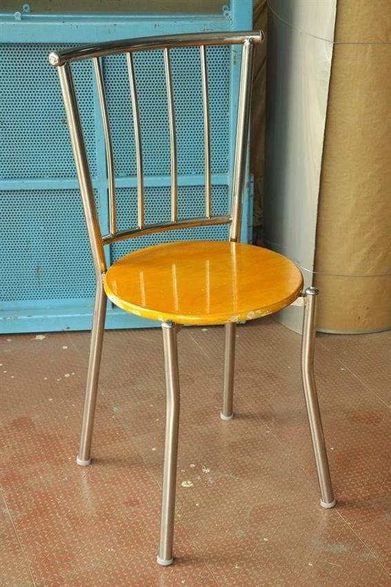 SNS Brown Polished Stainless Steel Restaurant Seating