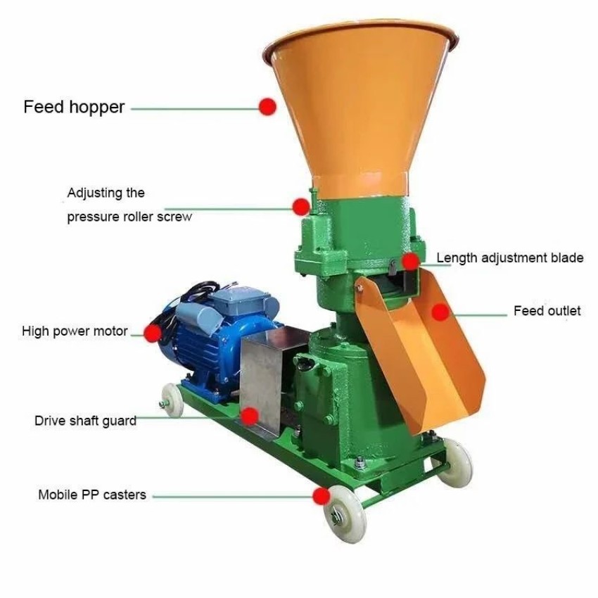 Semi Automatic Feed Pellet Machine