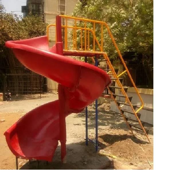 GI Pipe FRP Spiral Slide