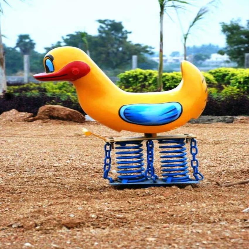 Yellow Spring Rider Duck