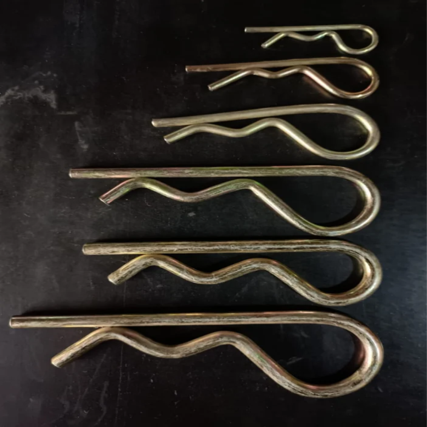 Spring Steel Silver Hitch Pin Clips