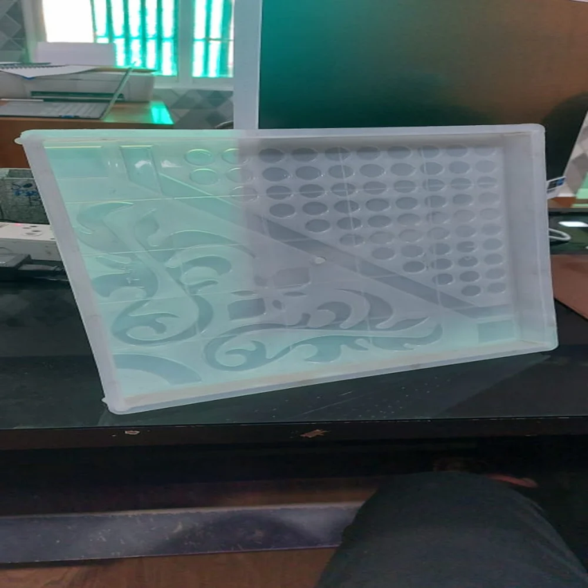 Square Silicone Plastic Tile Moulds