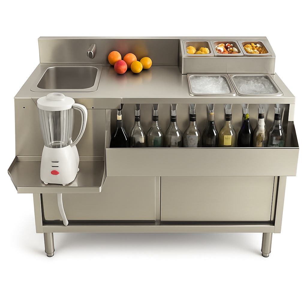 SS Cocktail Station with Cooling