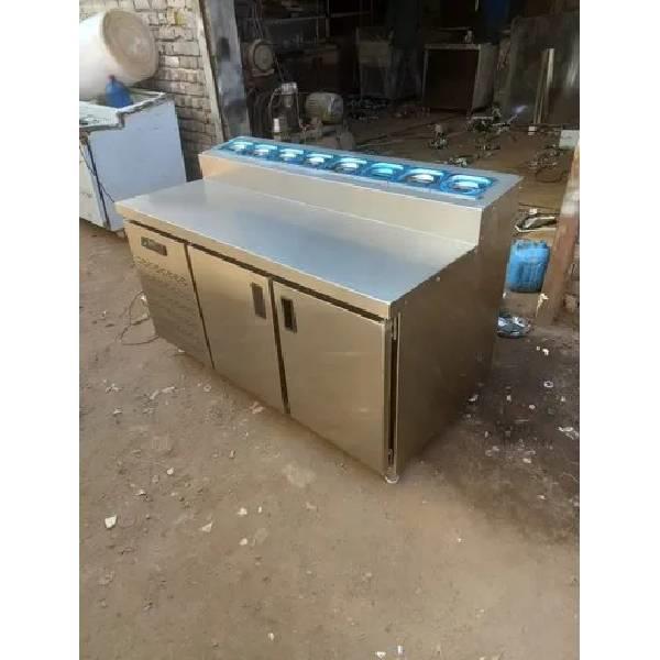 Stainless Steel Double Door Pizza Prep Line