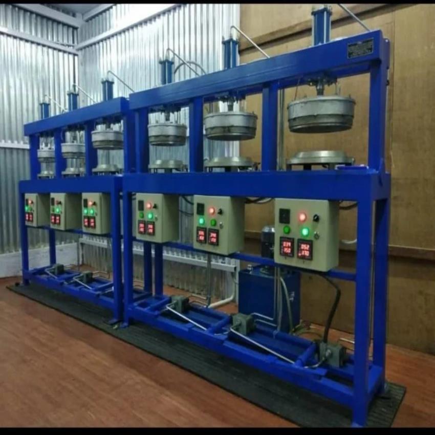 SS Steel Six Cavity Areca Leaf Plate Machine, 220/440V