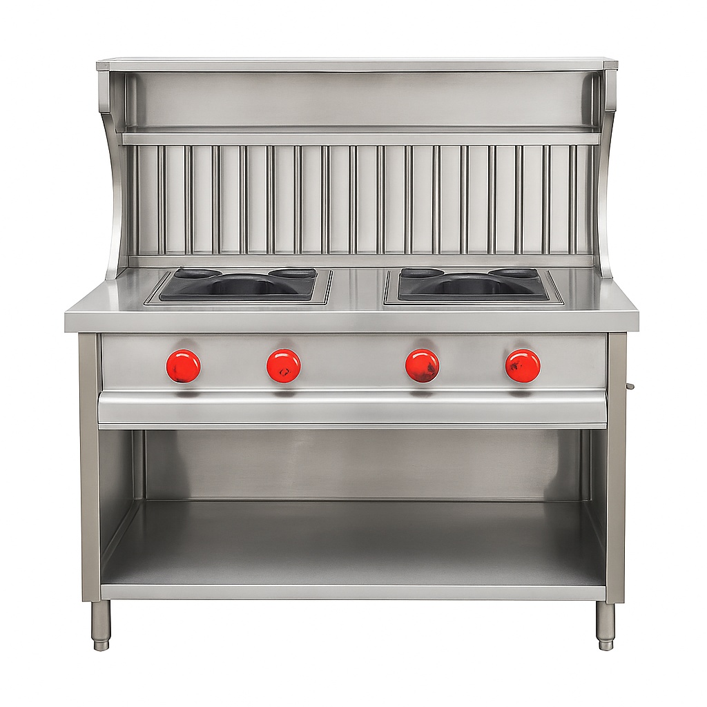 Steel Two Indian Burner Counter