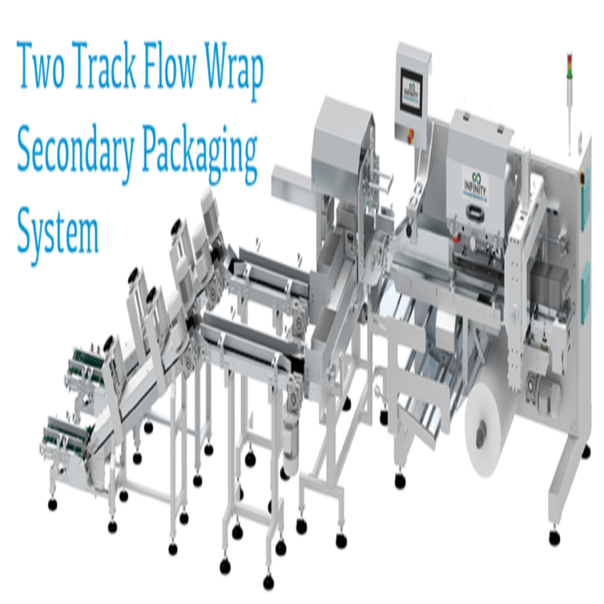 SS Two Track Flow Wrap Powder Packaging Machine