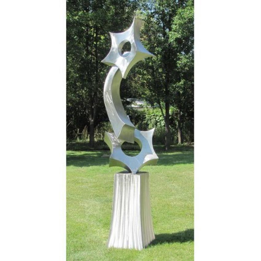 SS304 Polished Abstract Garden Sculpture