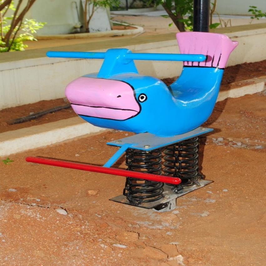 Double Spring Fish Ride (Mild Steel/Fiber)