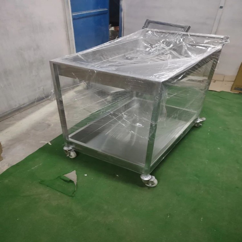 2 Tier Stainless Steel Trolley