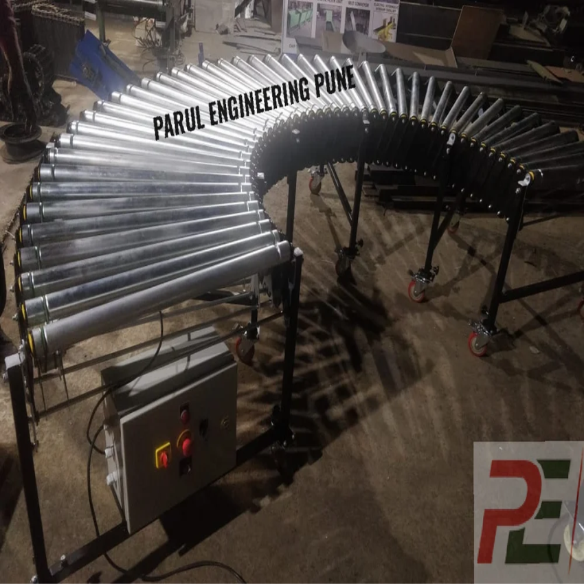 20 Feet Stainless Steel Expandable Roller Conveyor