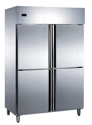 Refurbished Stainless Steel Four Door Refrigerator Cooler