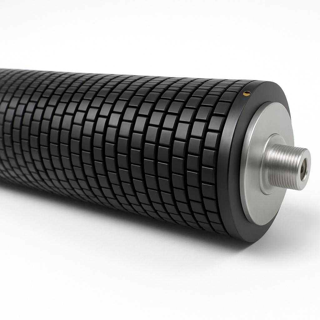 Aluminum SS Grooved Roller