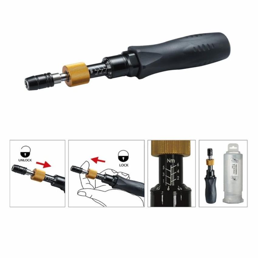 Stainless Steel 6-Inch Torque Screwdriver, 0.2 Nm