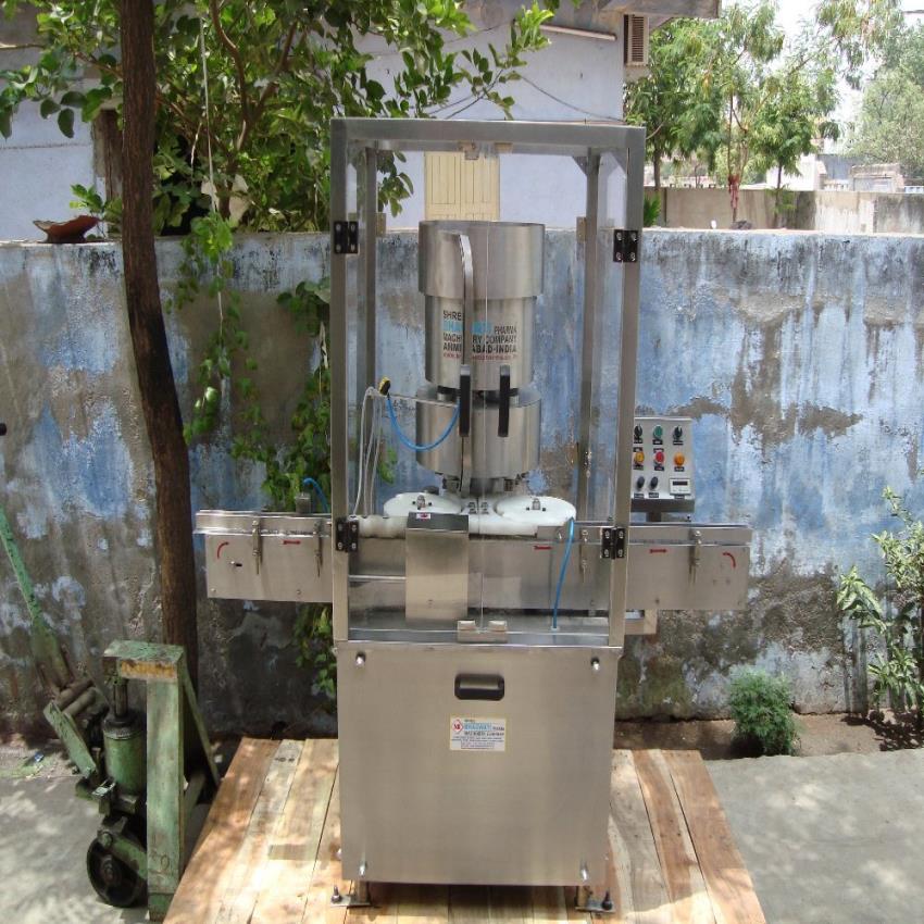 Stainless Steel Six Head Vial Capping Machine