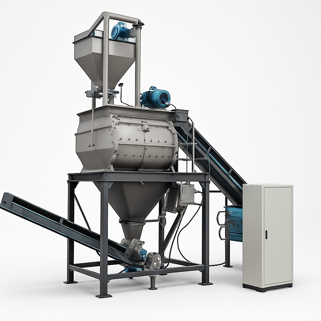 Stainless Steel Auto Twin Shaft Blender