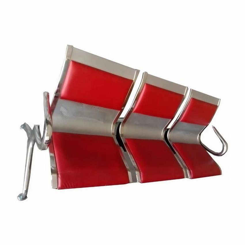 Stainless Steel Buckle Bench, 3 Seat