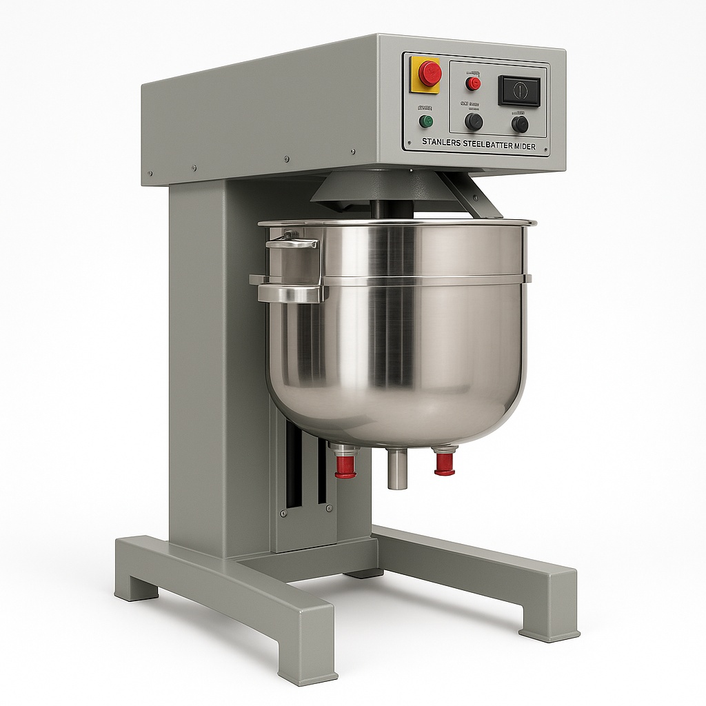 Automatic Stainless Steel Batter Mixer, 62-140 L