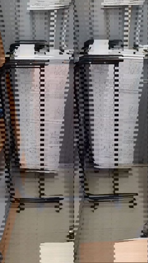 Stainless Steel Tool Trolley, Black & White