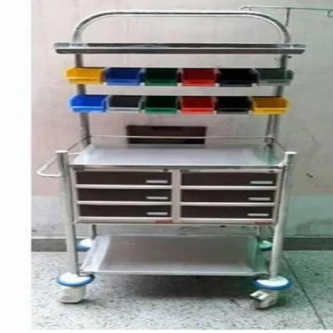 Blue Steel Crash Cart Trolley