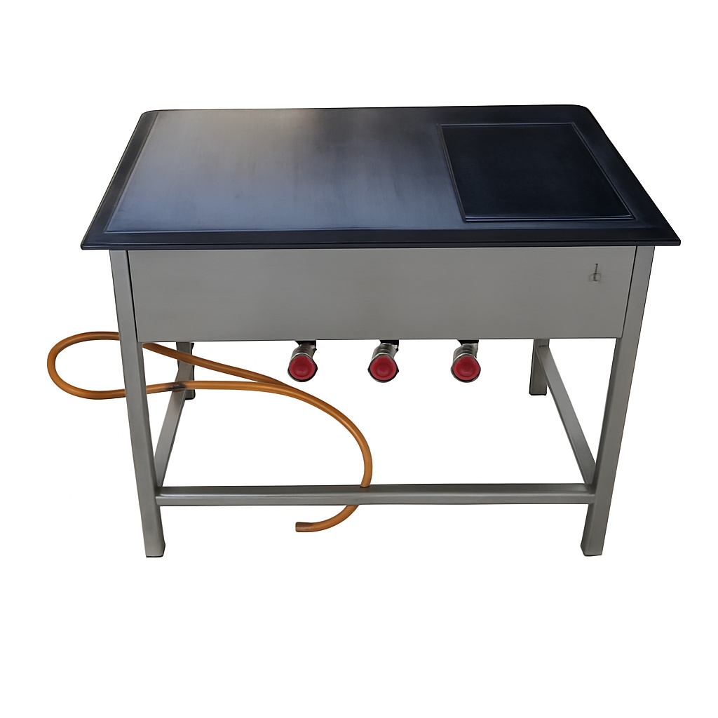 Commercial Stainless Steel Chapati Plate with Puffer