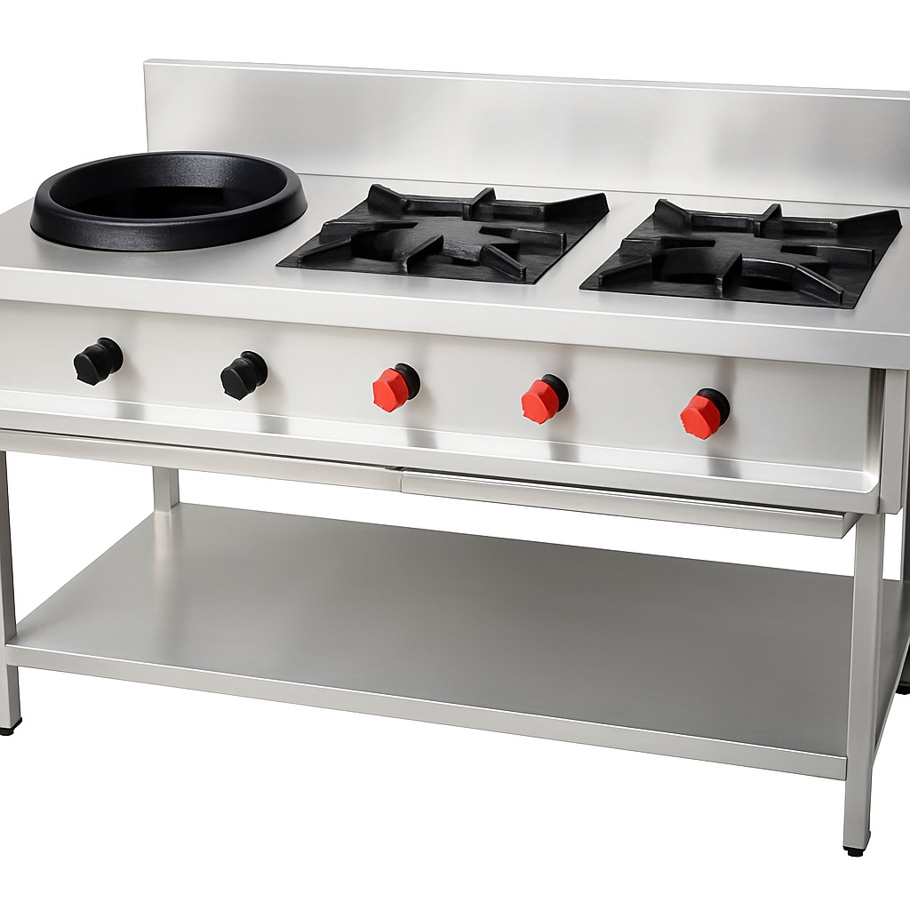 Stainless Steel 3 Burner Gas Range