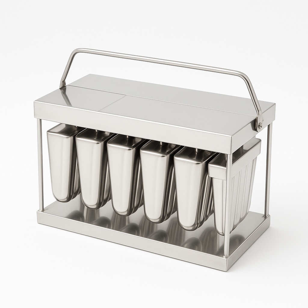 Stainless Steel Ice Cream Bar Mould, 50 Ml