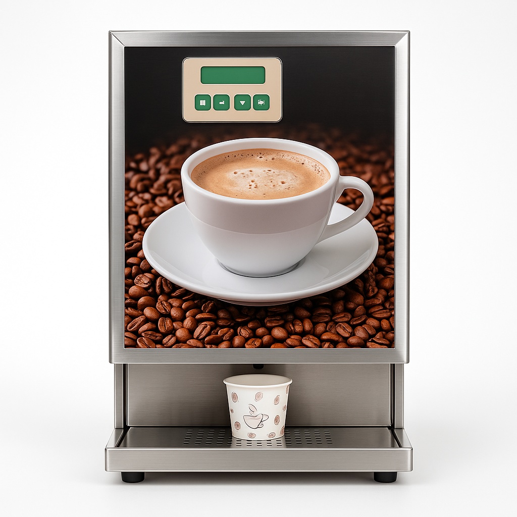 Stainless Steel Coffee Vending Machine Rental