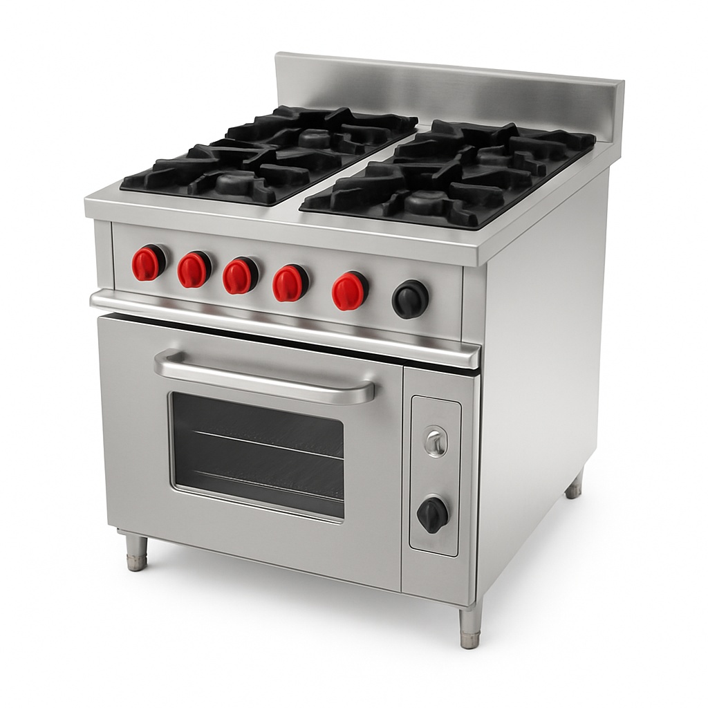 Cold Square Stainless Steel Commercial Gas Range