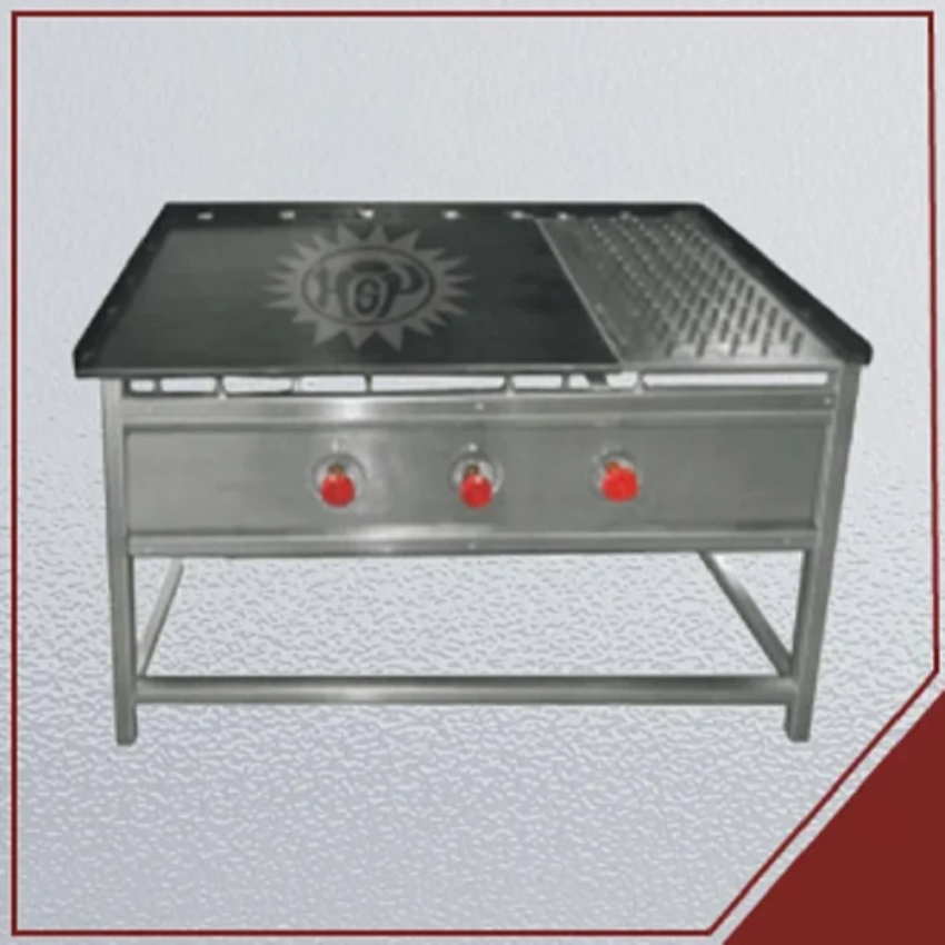 Dosa Hot Plate (2 Burner, SS)