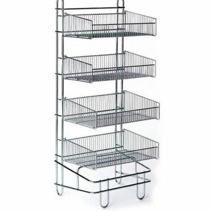 Stainless Steel End Unit Display Rack