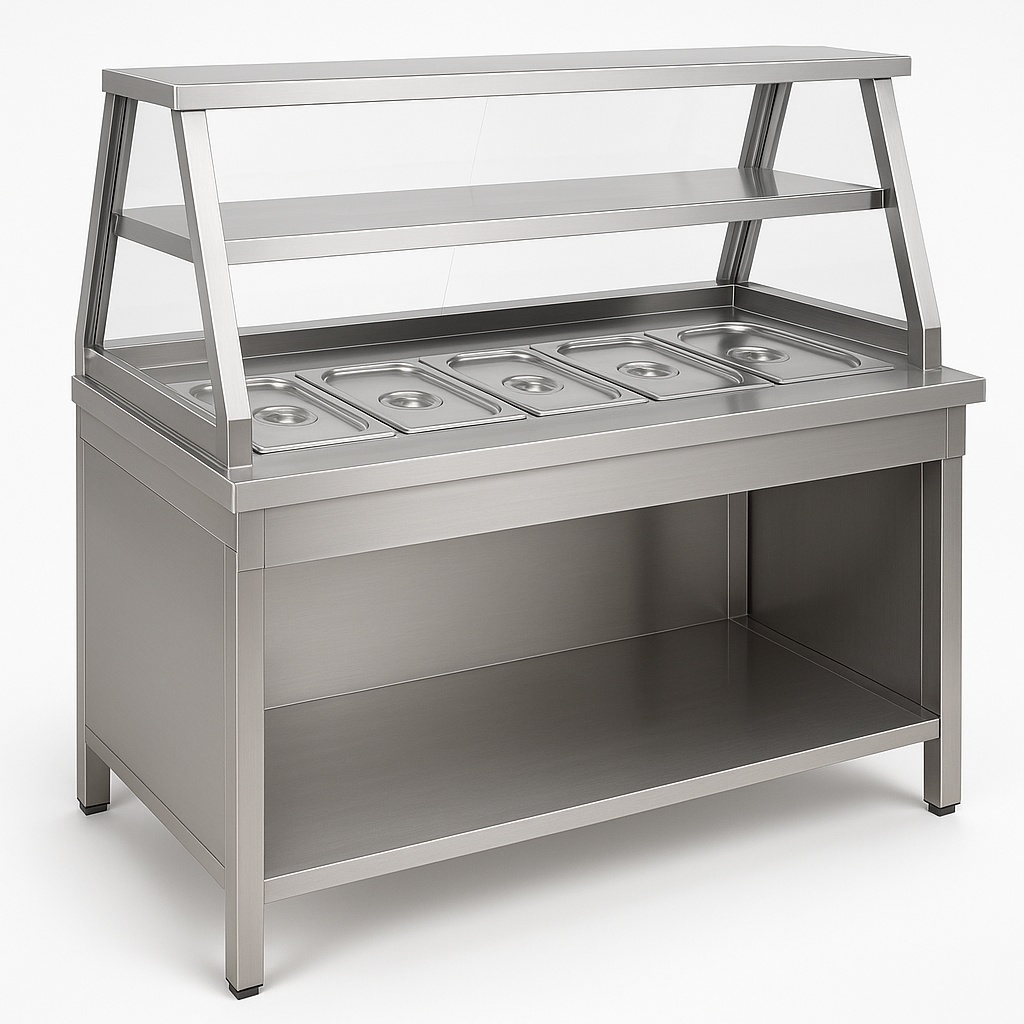 Stainless Steel Restaurant Display Counter