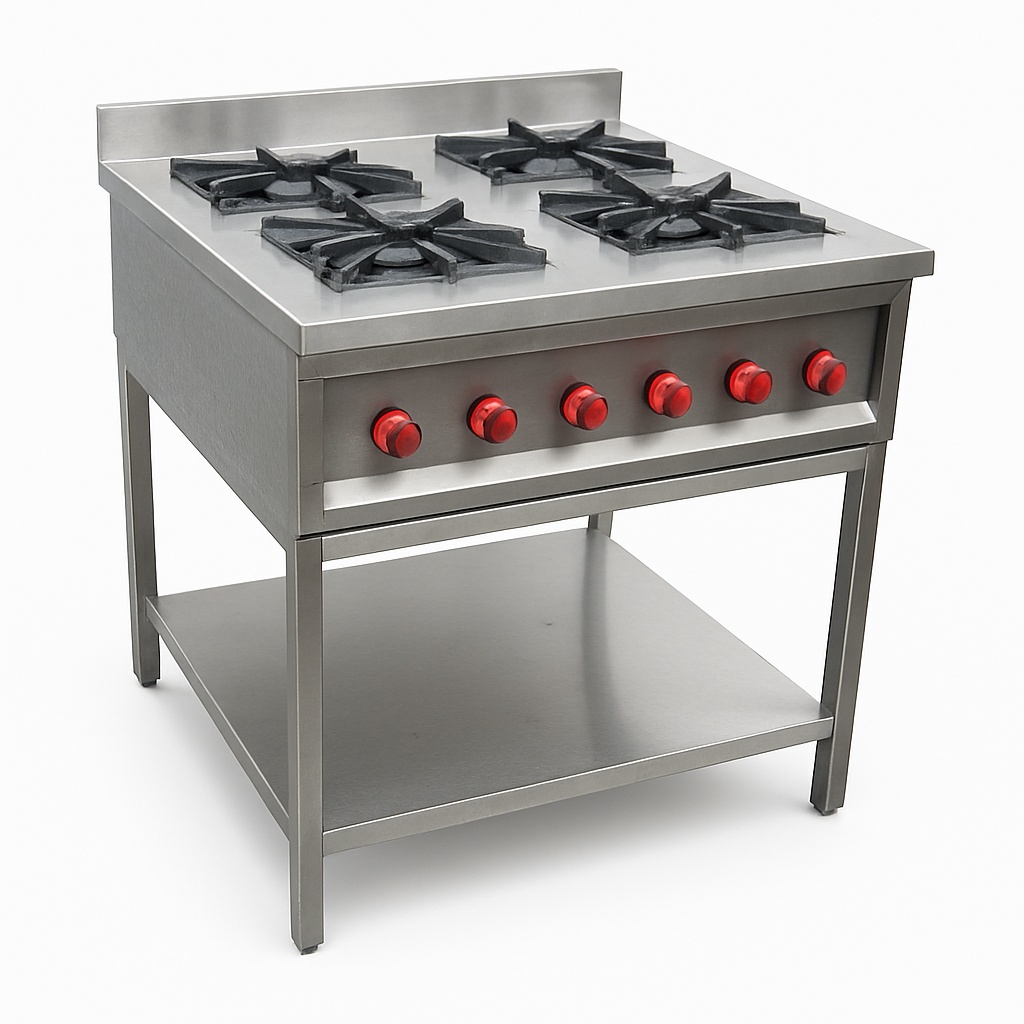 Stainless Steel Four Burner Stove