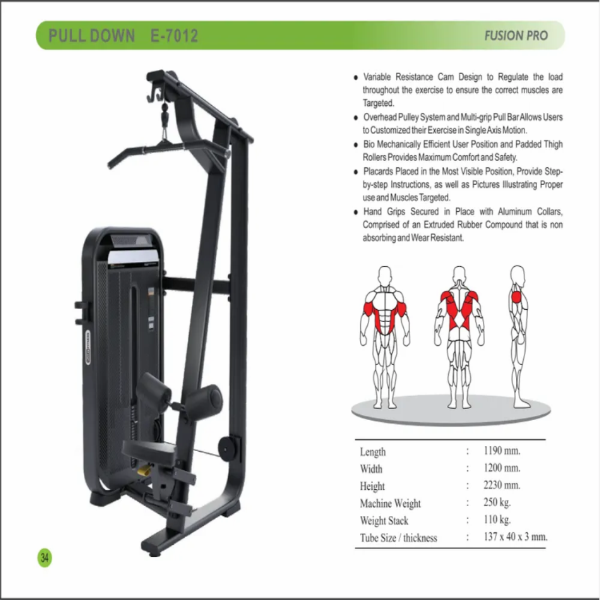 Stainless Steel Gym Pull Down Machine