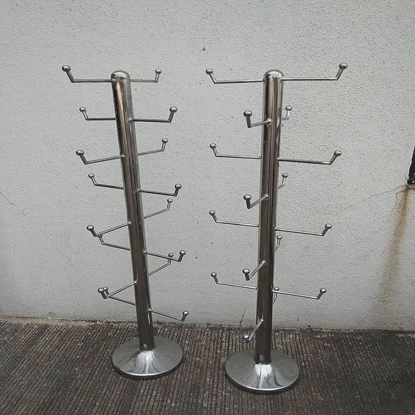 Stainless Steel Shop Helmet Stand