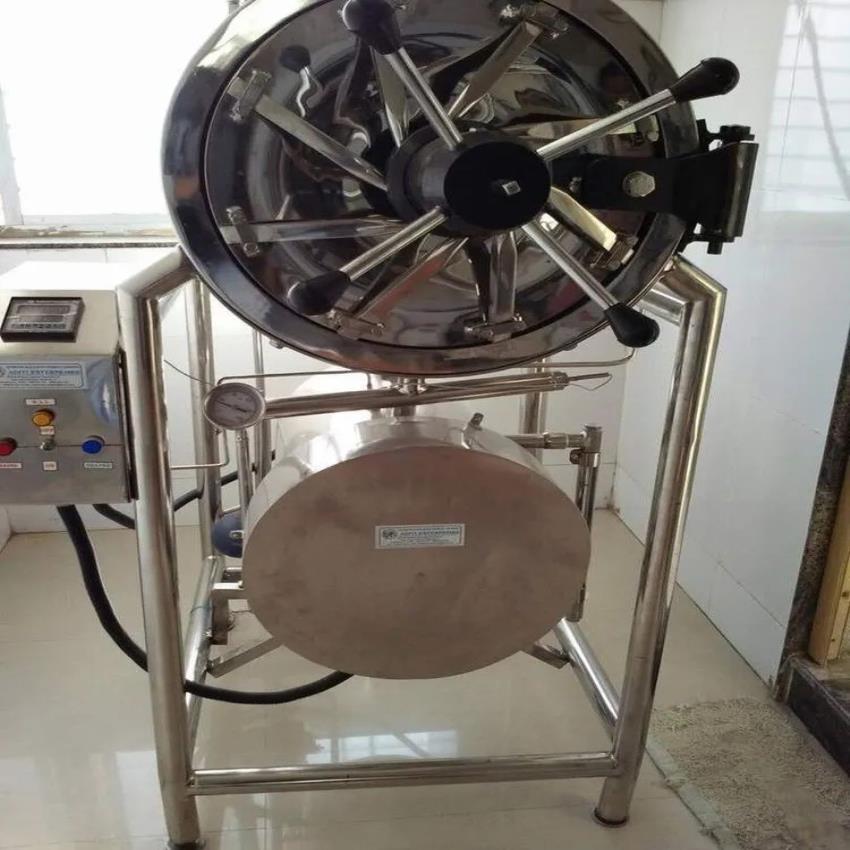Stainless Steel Horizontal High Pressure Sterilizer Equipment